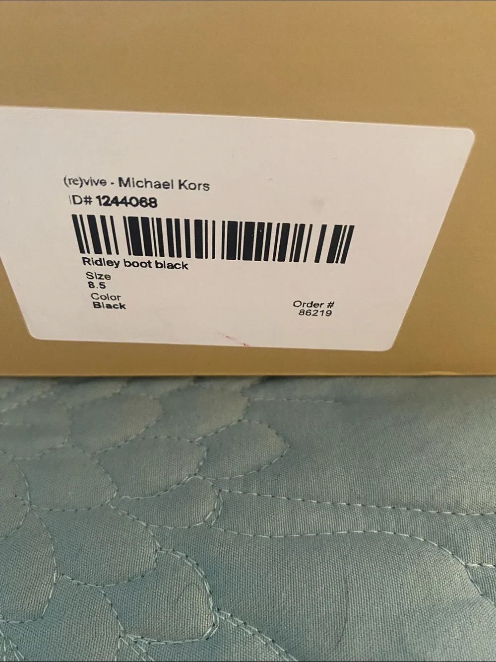 Michael Kors Ridley Black Lug Sole Boots SZ 8.5 NWT